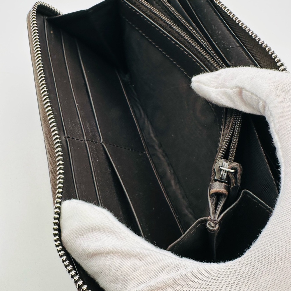 Gucci Supreme Sherry Line Leather Zippy Wallet - Picture 6 of 12